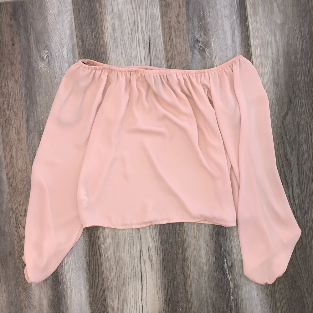 Forever21 Pink Off the Shoulder Top
